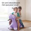 QUUT Hoppi Dino Inflatable Bouncy Animal Toy - Cute Toddler Bouncer & Hopper Toy for Kids - Durable Inflatable Bouncy Toy for Indoor Fun for Active Play & Balance - Lavender view 2