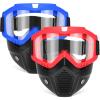 POKONBOY 2 Pack Detachable Masks, Tactical Mask with Goggles Compatible with Nerf Rival, Apollo, Zeus, Khaos, Atlas, & Artemis Blasters Rival Mask view 1