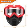 POKONBOY 2 Pack Detachable Masks, Tactical Mask with Goggles Compatible with Nerf Rival, Apollo, Zeus, Khaos, Atlas, & Artemis Blasters Rival Mask view 2