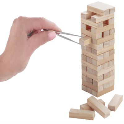 Mini Finger Topple Blocks  Skill-Building Miniature Desktop Topple Towel Dexterity Toy for Kids & Adults  Portable Travel Desk Fidget  Stack & Balance for Fun, Focus, and Hand-Eye Coordination