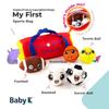 My First Sports Bag with 5 Plush Sports Balls - Rattle Ball with Sound - Sensory Toys for 1 Year Old - Toys for Toddler - Rattles Gift for 1 Year Old view 2