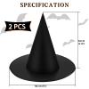 Beinayin 2 Pack Black Halloween Witch Hat Floating Witch Hats Wizard Hat for Halloween Party Decorations view 2