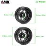 AMK Carbon Fiber 12mm Hex Hub 2.2 Beadlock Wheels Rims for 1/10 RC Crawler Tires Axial SCX10 TRX6 Gen7 Gen8 Gelande Pro GSPEED V4 TRX4 Upgrades Element Enduro 4Pcs (B) view 3