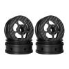 AMK Carbon Fiber 12mm Hex Hub 2.2 Beadlock Wheels Rims for 1/10 RC Crawler Tires Axial SCX10 TRX6 Gen7 Gen8 Gelande Pro GSPEED V4 TRX4 Upgrades Element Enduro 4Pcs (E) view 1