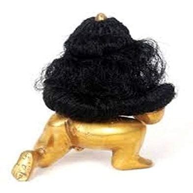 Krushnesh Creations Kanha Wig 5 No. Laddu Gopal Hair
