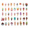 100 Pack Ice Cream Stickers,Ice Cream Party Favors, Birthday Decorations Gifts view 3