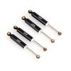 LCX Racing 1/24th RC Crawler Car 4PCS 52mm Aluminum Suspension Shock Absorber Damper for RC Rock RC Crawler Axial AX24 XC-1, Upgrades Parts Accessories (Black) view 1