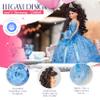 18 Quinceaera Last Doll with Umbrella Dress Stand  ltima Mueca Mis Quince Aos Keepsake, Traditional Hispanic Sweet 15 Doll, Ceremony & Table Centerpiece, Fully Accessorized KK18725-4 (Baby Blue) view 3