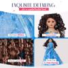 18 Quinceaera Last Doll with Umbrella Dress Stand  ltima Mueca Mis Quince Aos Keepsake, Traditional Hispanic Sweet 15 Doll, Ceremony & Table Centerpiece, Fully Accessorized KK18725-4 (Baby Blue) view 4