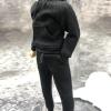 1/12 Scale Male Clothes,Men's Hoodie Vest Pants Trousers Sports Clothes Costume Outfit Clothing for 6inch Male Action Figure (Black) view 3