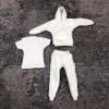 1/12 Scale Male Clothes,Men's Hoodie Vest Pants Trousers Sports Clothes Costume Outfit Clothing for 6inch Male Action Figure (White) view 1