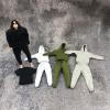 1/12 Scale Male Clothes,Men's Hoodie Vest Pants Trousers Sports Clothes Costume Outfit Clothing for 6inch Male Action Figure (White) view 2