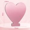 AOCEAN 8 Inch Pink Wood Letters Unfinished Wood Letters for Wall Decor Decorative Standing Letters Slices Sign Board Decoration for Craft Home Party Projects (Love) view 2