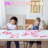 AOCEAN 8 Inch Pink Wood Letters Unfinished Wood Letters for Wall Decor Decorative Standing Letters Slices Sign Board Decoration for Craft Home Party Projects (L) view 3