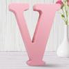 AOCEAN 8 Inch Pink Wood Letters for Wall Decor, Decorative Standing Letters Slices Sign Board Decoration for Craft, Home, Party Projects view 1