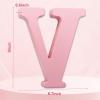 AOCEAN 8 Inch Pink Wood Letters for Wall Decor, Decorative Standing Letters Slices Sign Board Decoration for Craft, Home, Party Projects view 2