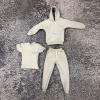1/12 Scale Male Clothes,Men's Hoodie Vest Pants Trousers Sports Clothes Costume Outfit Clothing for 6inch Male Action Figure (Light Gray) view 1