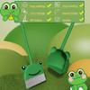 SCKTYZS Mini Broom with Dustpan for Boy I Kids Small Cleaning Set Combo Pretend Play I Toddler Kitchen Dress Up ToysFrog Green view 4