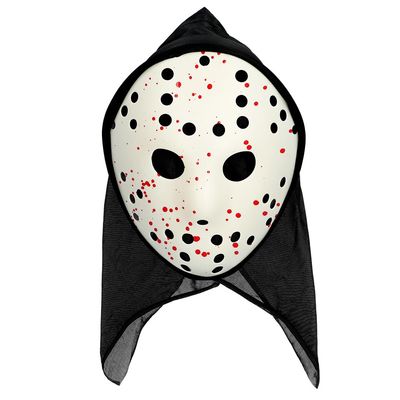 Boland 72324 Cold Blooded Killer Mask with Hood Horror Mask Halloween Accessory Halloween Costume Halloween Mask
