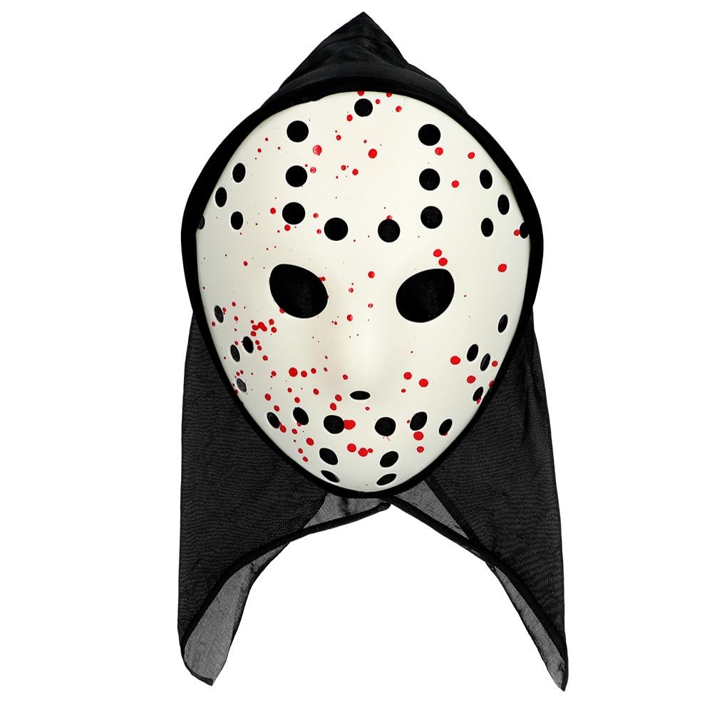 Boland 72324 Cold Blooded Killer Mask with Hood Horror Mask Halloween Accessory Halloween Costume Halloween Mask