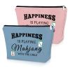 2PCS Mahjong Makeup Bag Mahjong Lover Gifts for Mom Grandma Lucky Mahjong Gifts for Women Retirement Gifts for Her Gambling Cosmetic Bag Mahjong Themed Gifts Thanksgiving Christmas Gifts view 1