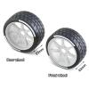 1/7 Scale RC Tires and Plastic Wheels Set, 17mm Hex Wheel Upgrade Parts for 1:7 ARRMA Felony FSR RC Model Car Truck (White) view 2