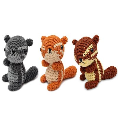 Brown Squirrel Crochet Doll Handmade Amigurumi Plush Toy VAC (Brown)