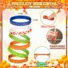 Wettarn 60 Pcs Fall Party Favors Bracelets Thanksgiving Silicone Wristbands Autumn Harvest Pumpkin Maple Leaf Bracelets for Party Supplies Festival Prizes Gifts view 2