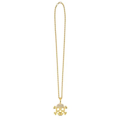 Boland 72326 Necklace Skull Gold, Standard Size