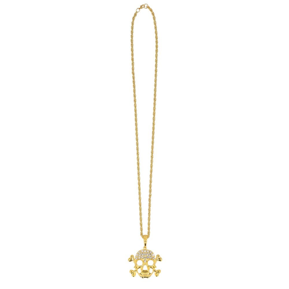 Boland 72326 Necklace Skull Gold, Standard Size