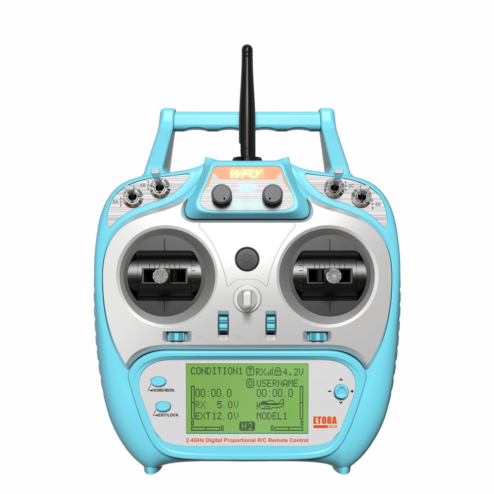 WFLY ET08A 8CH RC Transmitter Receiver RF206S The Best Remote for rc Beginners