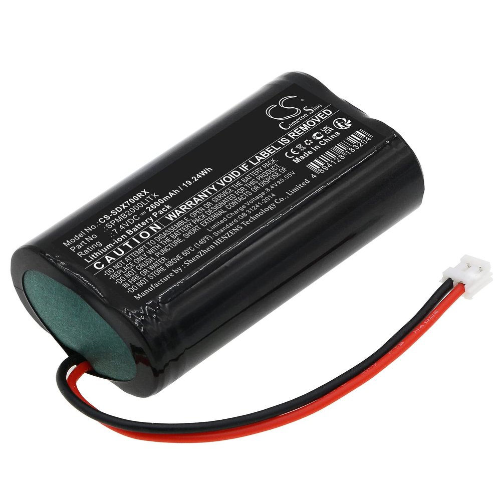 FYIOGXG Cameron Sino Battery for Spektrum Transmitter DX7S, Transmitter DX8, Transmitter DX9 PN:Spektrum SPMB2000LITX 2600mAh / 19.24Wh