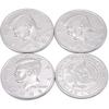 blue-ther Jumbo Coin Half Dollar Coin Shells 3+1 Set Magic Coin Trick Props Accessories Gimmicks Close up Magic view 1
