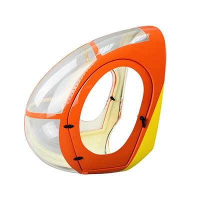 Fuselage Replacement RC Helicopter Body Spare Parts Roban 600 Size MD500D Nose Cover/Tail Part/Seats (Canopy)