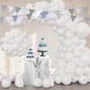 139PCS latex balloon sets, Birthday Party Wedding Anniversary Baby Shower Party Decoration garland arch decorations Party Balloon Kit (White) view 1
