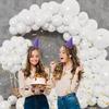139PCS latex balloon sets, Birthday Party Wedding Anniversary Baby Shower Party Decoration garland arch decorations Party Balloon Kit (White) view 4