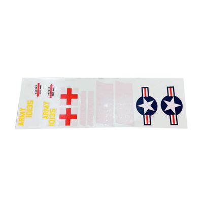 Parts for Roban RC Helicopter Fuselage 500 Size Bell UH-1D Accessories Sparepart (Decal)