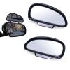 Blind Spot Mirror Adjustable 360 Degree Car Side Mirror, HD Glass Rear View Exterior Accessories Frame Thickness Less than 5MM for Car SUV (single mirror left+right) view 1