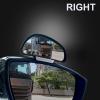 Blind Spot Mirror Adjustable 360 Degree Car Side Mirror, HD Glass Rear View Exterior Accessories Frame Thickness Less than 5MM for Car SUV (single mirror left+right) view 3