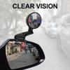 Blind Spot Mirror Adjustable 360 Degree Car Side Mirror, HD Glass Rear View Exterior Accessories Frame Thickness Less than 5MM for Car SUV (long-armed Right) view 3