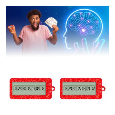 Amposei Ai Algorithm Probability Double Lottery Picker, Mini AI Picker Lottery Selector, Fortunate Number Picker, Lucky Game Draw Game Fine Motor Toy (2PCS)