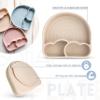All In One Silicone Baby Feeding Set By SofiAl - Safe for 6-12 Months - Non-Toxic Baby Led Weaning Supplies, Suction Plate Or Bowl, Bib, Spoon & Gift Bag - BPA-Free - Mess Free Baby Feeding Essentials view 3