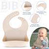 All In One Silicone Baby Feeding Set By SofiAl - Safe for 6-12 Months - Non-Toxic Baby Led Weaning Supplies, Suction Plate Or Bowl, Bib, Spoon & Gift Bag - BPA-Free - Mess Free Baby Feeding Essentials view 4