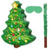 Christmas Tree Piata 16 Inch Christmas Mexican Piata with Stick Blindfold Xmas Piatas Bundle for Xmas Birthday Holiday Game Favors Photo Prop Decoration