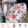 Nursing Cover Breastfeeding, Multi-use Baby CarSeat Cover Girls, Infant Stroller Car Seat Cover, Stretchy Carseat Canopy, Soft Breathable, Peony view 3