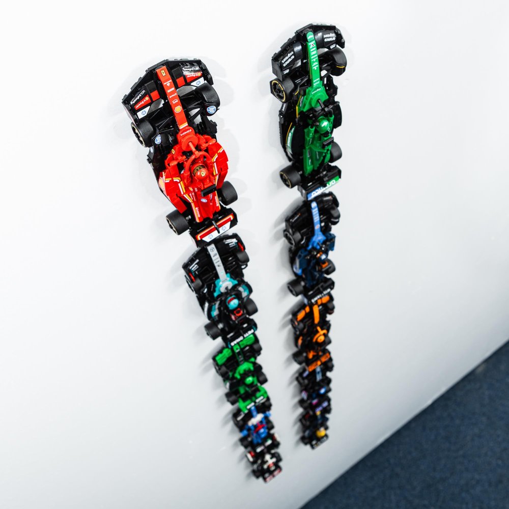 Capricorn Goods Wall Mount Hook for Speed Champions Cars - Easy to Install Wall Mount Display Hooks for Brick Cars (12 Pack)