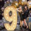 Tongjoy 5FT Marquee Numbers 9, Large Light up Numbers for 9th 19th 90th Birthday Decorations, Giant Light up Sign 9 for Birthday, Anniversary Backdrop, Pre-Cut Foam Board Kit (DIY) view 1