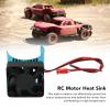 Motor Heat Sink Aluminum Alloy Cooling Fan for 42mm Dia Motors, RC Motor Heat Sink and RC Accessory () view 3