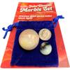 Curated Collectables Uranium Glass Collector Marble - #14 Burmese Pearl Essence (with Gift Box) Glows Under Blacklight - Not Glow in The Dark view 3