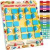 Matching Memory Game for Kids Age 3 4 5 6 7 8 Year Old, Travel Toy for Boys Girls, Wooden Board Game, Road Trip Essentials for Toddler, Airplane/ Car/ Camping Activity, Ideal Christmas, Birthday Gifts view 1